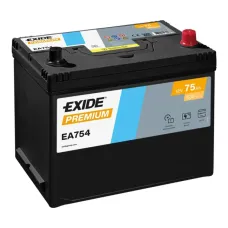 Exide Premium 75Ah 630А EA754 R+ Asia