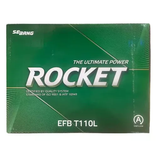 Автомобільний акумулятор ROCKET EFB Japan 6СТ-95Ah АзЕ (-/+) ASIA 760A (CCA) EFB T110L