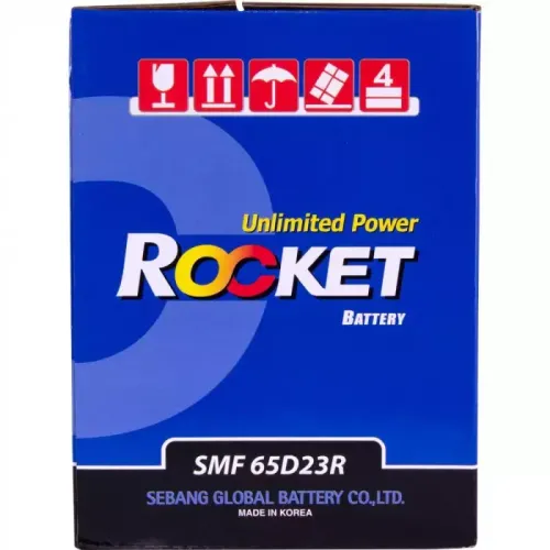 Автомобільний акумулятор ROCKET Japan 6СТ-60Ah Аз (+/-) 520A (CCA) SMF 65D23R
