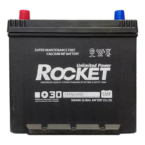 Автомобільний акумулятор ROCKET Japan 6СТ-60Ah Аз (+/-) 520A (CCA) SMF 65D23R