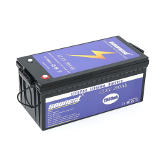 Акумулятор SOONEST LiFePO4 12,8V 200Ah, (50 / 100A), 0&amp;deg;C до 50&amp;deg;C, гвинт M8, 530*250*270 мм. 21 кг