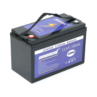 Акумуляторна батарея SOONEST LiFePO4 12,8V 100Ah, (50 / 100A), 0 &amp;deg; C до 50 &amp;deg; C, гвинт M8, 260х168х234 мм. 11.5 кг