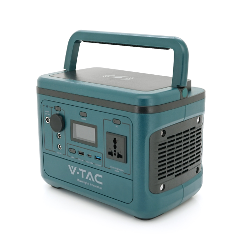Портативне джерело живлення V-TAC VT-606, 500W, ( 26.2Ah / 21.6V 568Wh)(275x170x200) 5.4kg