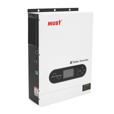 Гібридний інвертор MUST PV18-6048ECO. 6000W, 48V, струм заряду 100A, 170-280V, MPPT (100А, 60-360 Vdc), 318&amp;times;454&amp;times;122.5 мм. 9 кг.
